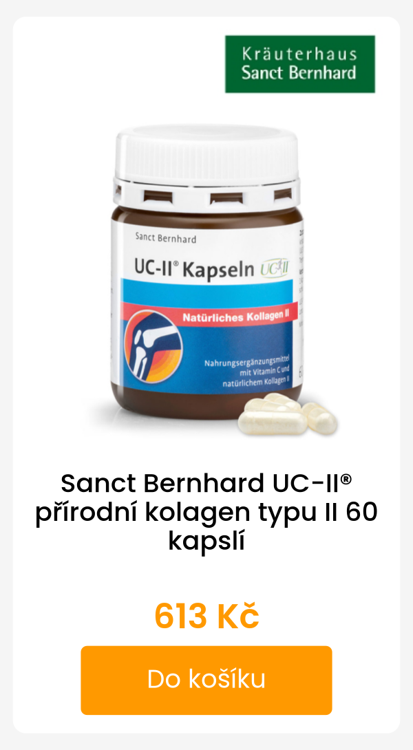 Sanct Bernhard UC-II® přírodní kolagen typu II 60 kapslí - 613 Kč