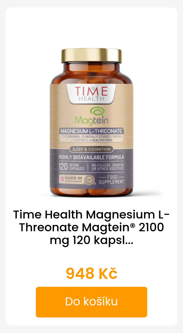 Time Health Magnesium L-Threonate Magtein® 2100 mg 120 kapslí - 948 Kč