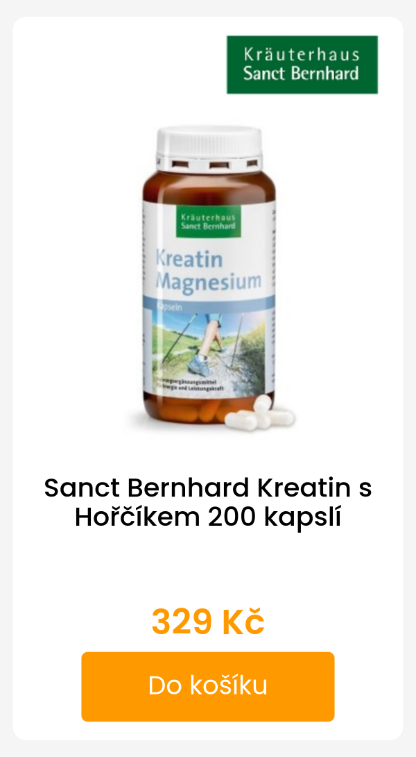 Sanct Bernhard Kreatin s Hořčíkem 200 kapslí - 329 Kč