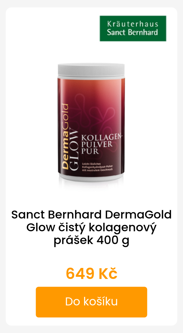 Sanct Bernhard DermaGold Glow čistý kolagenový prášek 400 g - 649 Kč