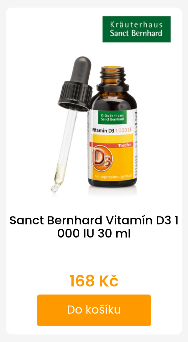 Sanct Bernhard Vitamín D3 1 000 IU 30 ml - 168 Kč