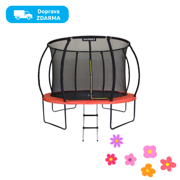 Trampolína Marimex Premium 396 cm + vnitřní ochranná síť + schůdky ZDARMA - 6 990 Kč