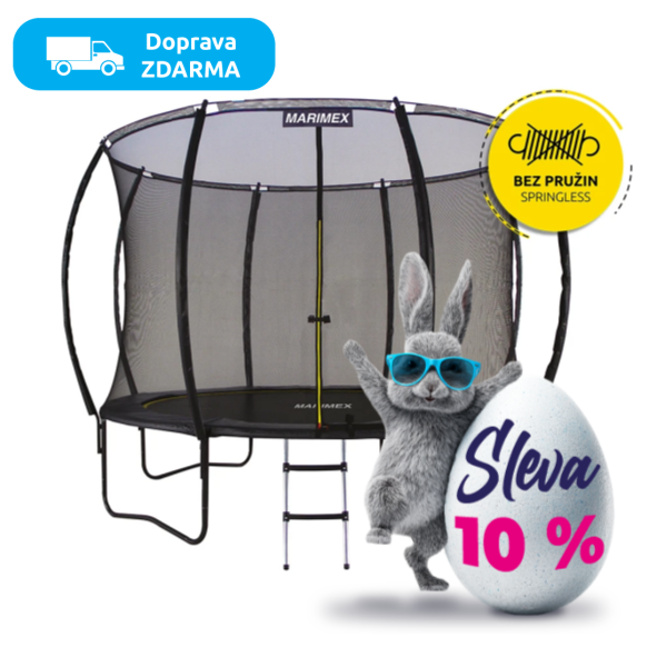 Trampolína Marimex Comfort 305 cm + ochranná síť + schůdky ZDARMA - 7 990 Kč
