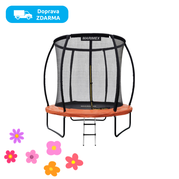 Trampolína Marimex Premium 244 cm + vnitřní ochranná síť + schůdky ZDARMA - 3 990 Kč