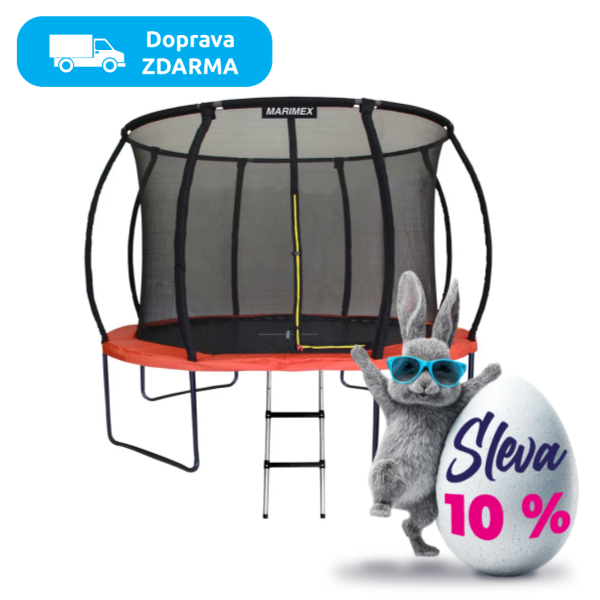 Trampolína Marimex Premium 305 cm + vnitřní ochranná síť + schůdky ZDARMA - 4 990 Kč