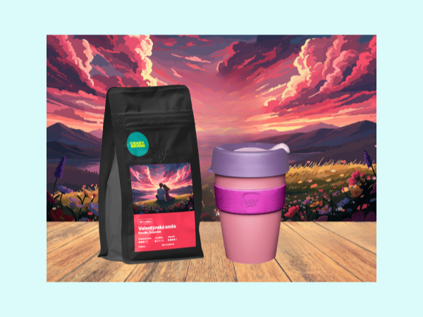 Valentýnská směs + Keep Cup FLAMINGO - 889 Kč