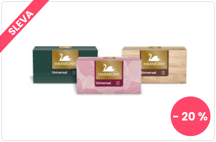 Harmony Universal 2vrstvé papírové kapesníky, box 150 ks - 35 Kč