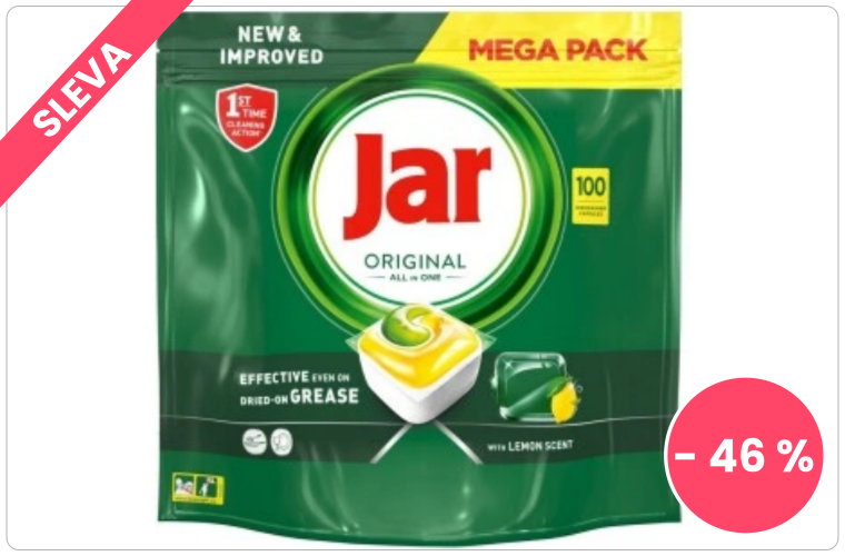 Jar All-in-1 tablety do myčky, 100 ks - 850 Kč
