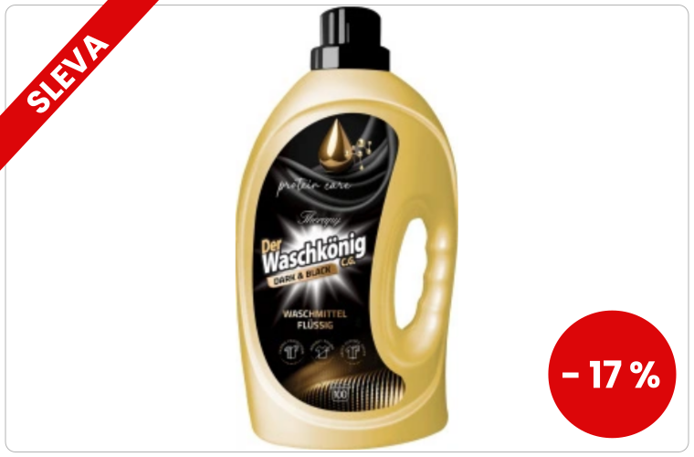 WaschKönig Gel Protein Care Dark & Black 3L - 120 Kč