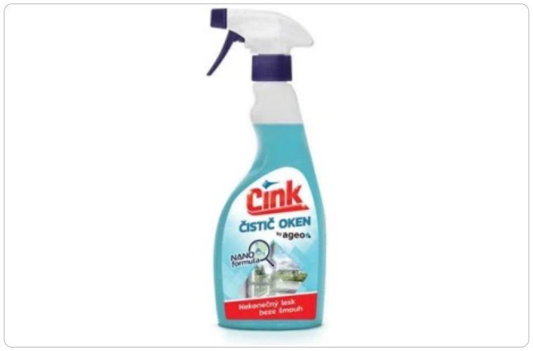 Cink čistič na okna s rozprašovačem 500 ml - 50 Kč