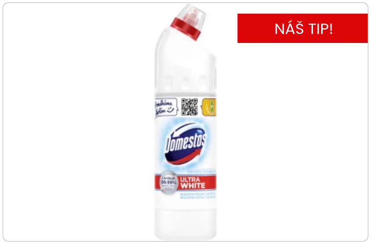Domestos WC čistič 24h Ultra White Shine, 750 ml - 50 Kč