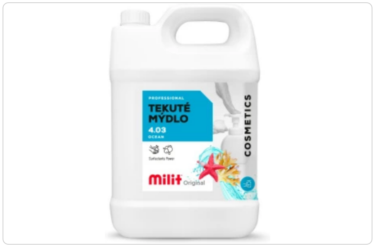 Milit tekuté mýdlo Ocean, 5 l - 140 Kč