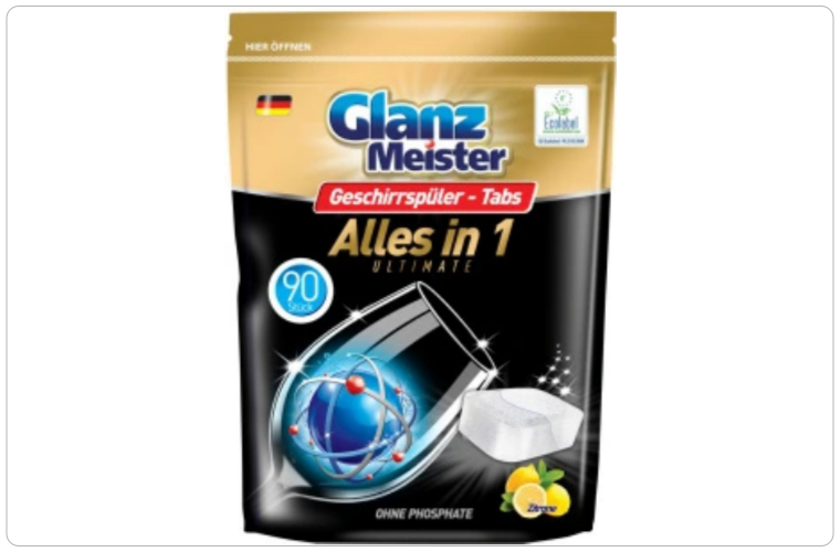 Glanz Meister tablety do myčky All in 1 – 90 ks - 230 Kč