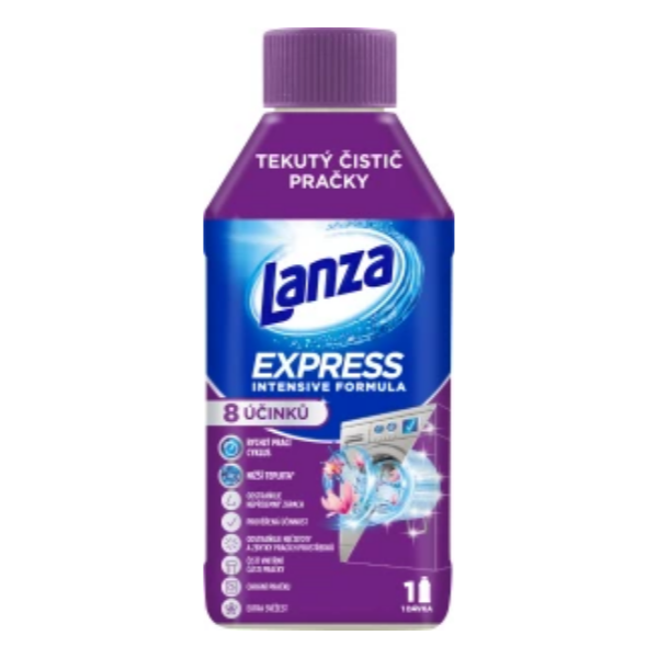 Lanza Express Fresh tekutý čistič pračky, 250 ml - 70 Kč