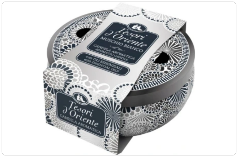 Tesori d´Oriente vonná svíčka Muschio Bianco White Musk, 200 g - 220 Kč