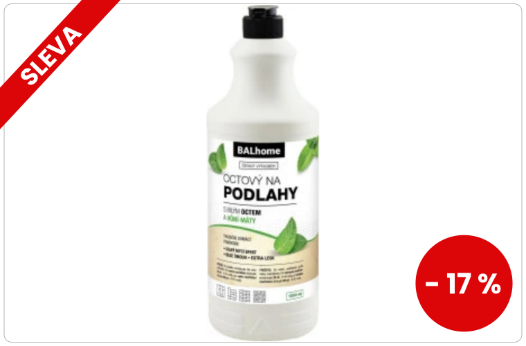 Balhome octový čistič na podlahy s vůní máty 1 l - 60 Kč