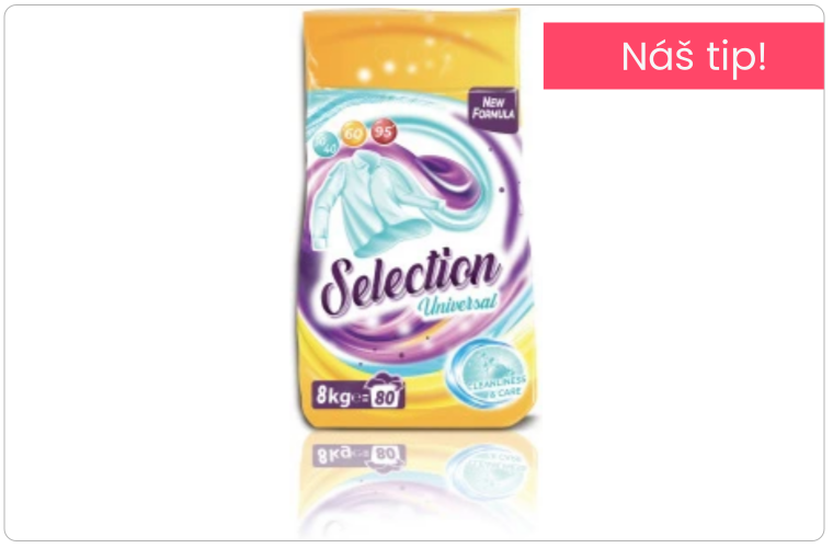 Selection prací prášek Universal 80 dávek 8 kg - 275 Kč
