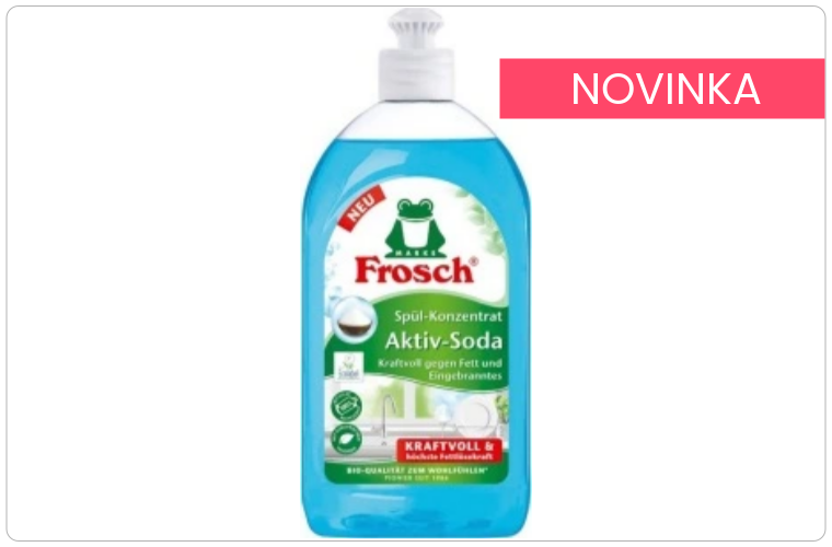 Frosch Koncentrovaný prostředek na mytí nádobí s aktivní sodou 500ml - 75 Kč