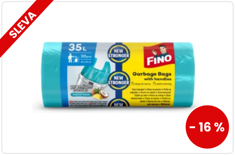 Fino pytle na odpad s uchy, 35 L - 55 Kč