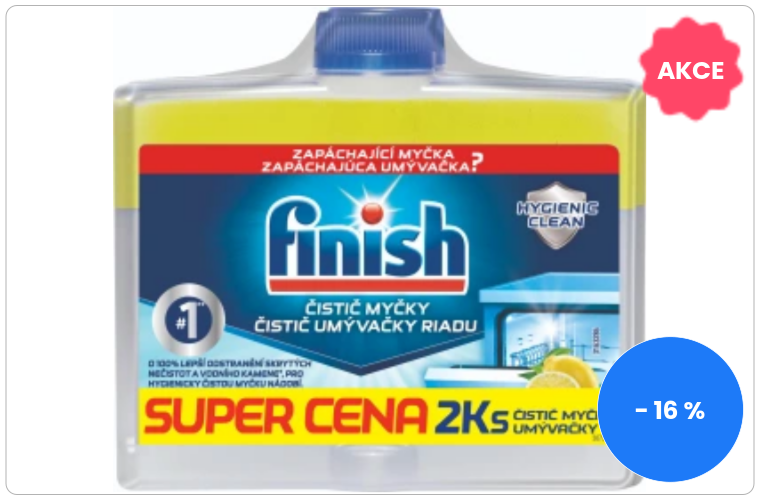 Finish Lemon čistič myčky duopack, 2× 250 ml - 119 Kč