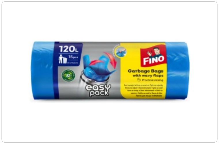 Fino pytle do odpadkového koše Easy Pack 120L 15 ks - 75 Kč