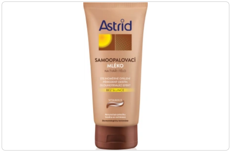 Astrid samoopalovací mléko na tvář i tělo, 200 ml - 145 Kč