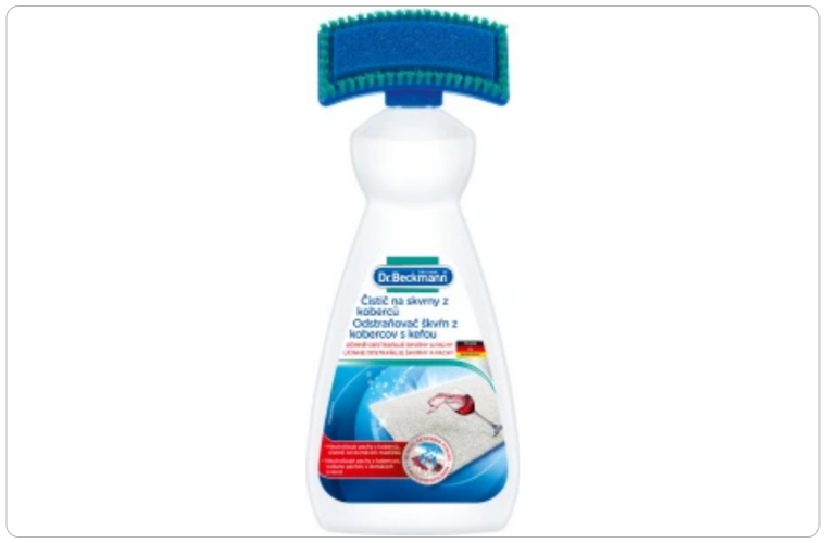 Dr. Beckmann čistič na skvrny z koberců s kartáčem, 650 ml - 200 Kč