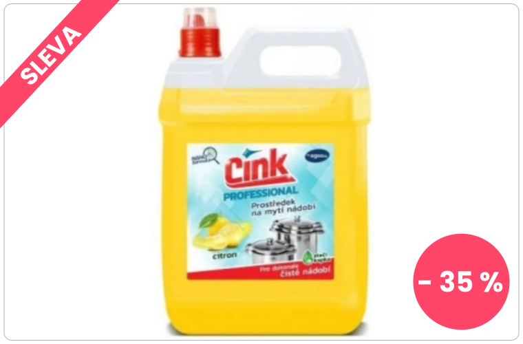 Cink Citron prostředek na ruční mytí nádobí 5000 ml - 130 Kč