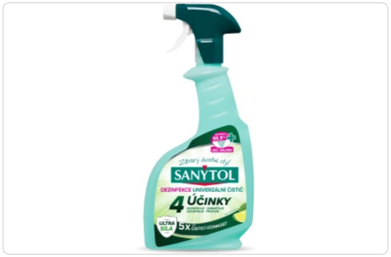Dezinfekce univerzální čistič sprej 4 účinky, 500 ml - 100 Kč