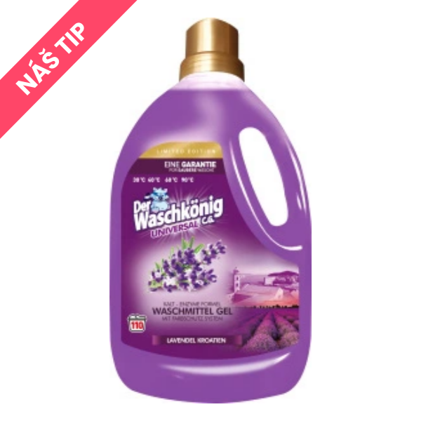 WaschKönig prací gel Universal Lavendel Kroatien - 110 dávek 3,305 L - 145 Kč