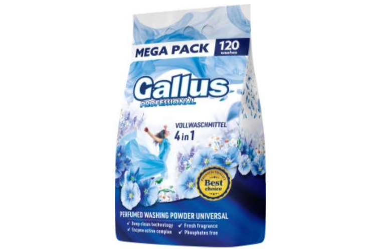 Gallus Universal prací prášek, 120 dávek, 6,6 kg - 334 Kč