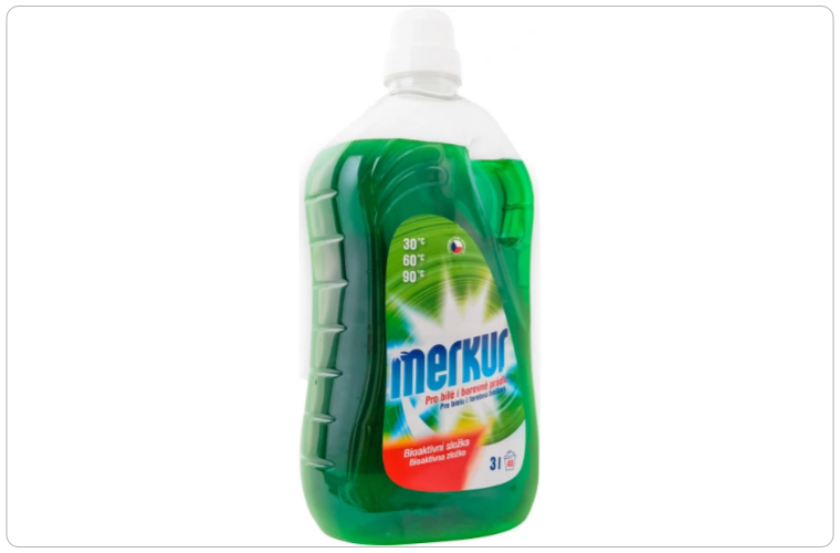Merkur prací gel pro bílé i barevné prádlo 60 dávek, 3 l - 96 Kč