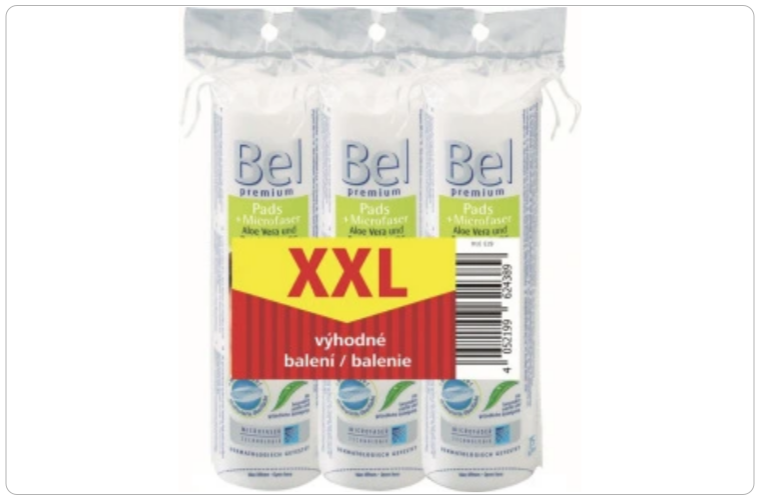 Bel Premium XXL odličovací tampony, 3x 75 ks - 110 Kč