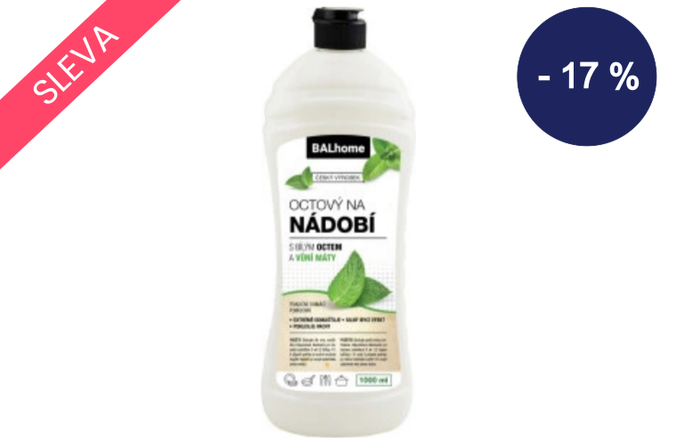 Balhome octový prostředek na mytí nádobí s vůní máty 1 l - 60 Kč