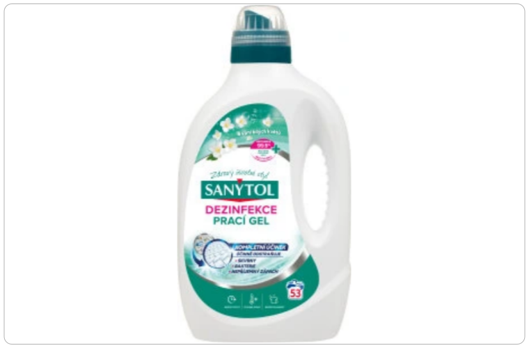 Sanytol dezinfekční prací gel Bílé květy, 2,65 l - 353 Kč