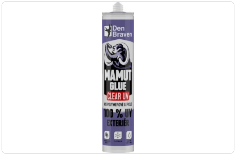 Den Braven Mamut Glue Clear 100 %  UV Exteriér transparentní lepidlo, 290 ml - 283 Kč
