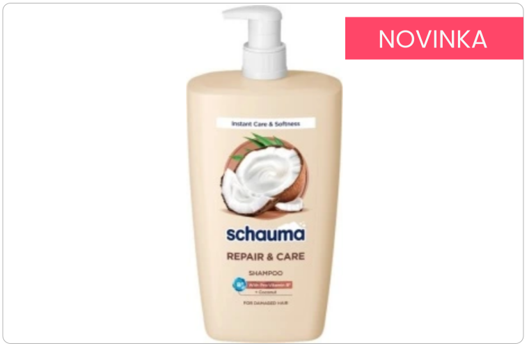 Schauma Repair & Care šampon na vlasy s pumpičkou 1000 ml - 239 Kč