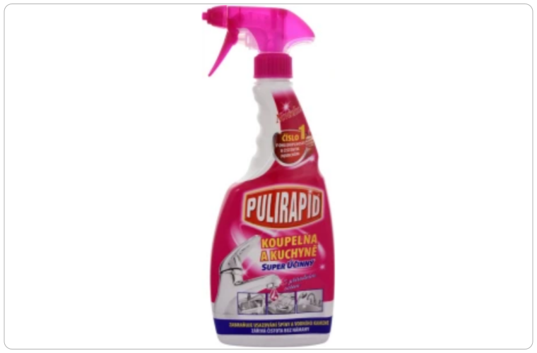 Pulirapid Koupelna a Kuchyně odstraňovač vodního kamene s octem, 500 ml - 65 Kč