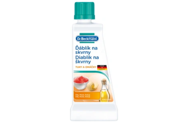 Dr. Beckmann Ďáblík na skvrny olej, tuk, omáčky, kečup, 50 ml - 92 Kč