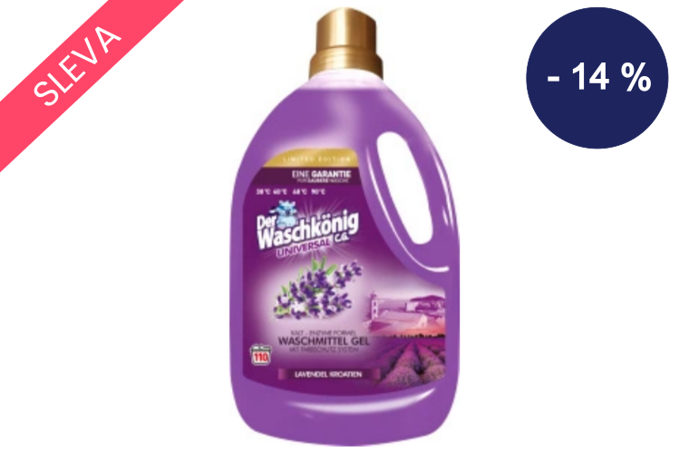 WaschKönig prací gel Universal Lavendel Kroatien - 110 dávek 3,305 L - 145 Kč