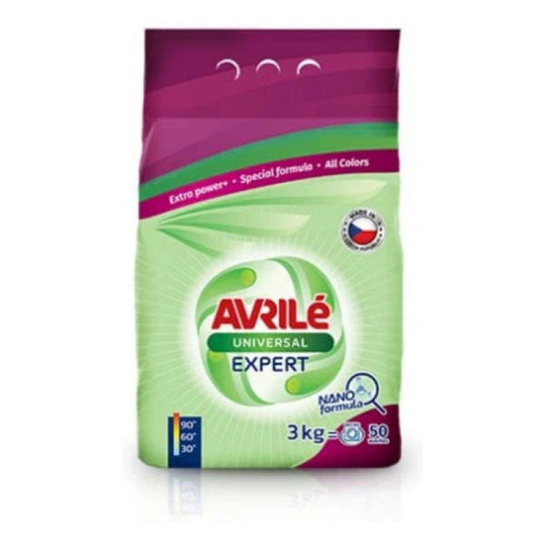 Avrilé Expert Universal prací prášek, 50 praní 3 kg - 150 Kč