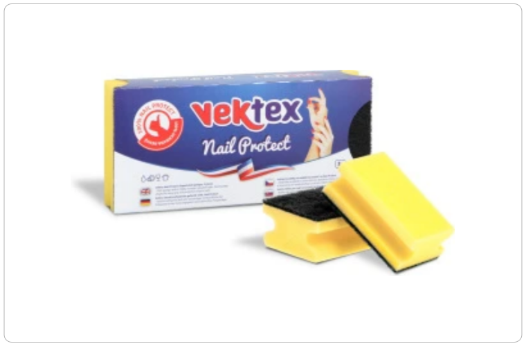Vektex Houbičky na nádobí tvarované Nail Protect 3ks - 20 Kč