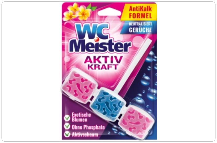 WC Meister Aktiv Kraft exotické květy WC blok, 45 g - 30 Kč