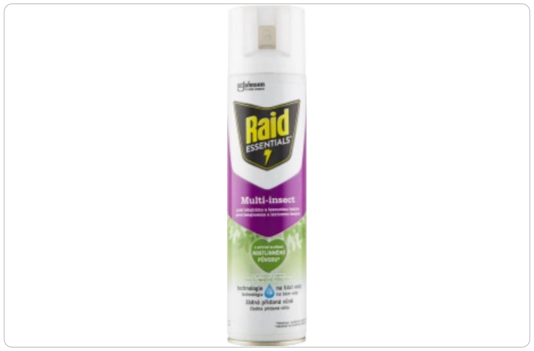 Raid Essentials Multi-insect proti létajícímu a lezoucímu hmyzu, 400 ml - 129 Kč