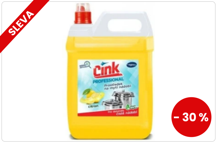 Cink Citron prostředek na ruční mytí nádobí 5000 ml - 200 Kč
