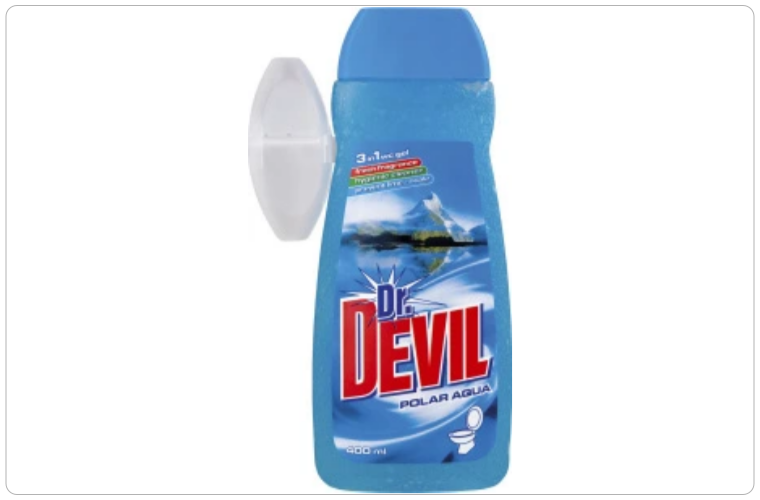 Dr. Devil Polar Aqua, WC gel + košíček, 400 ml - 55 Kč