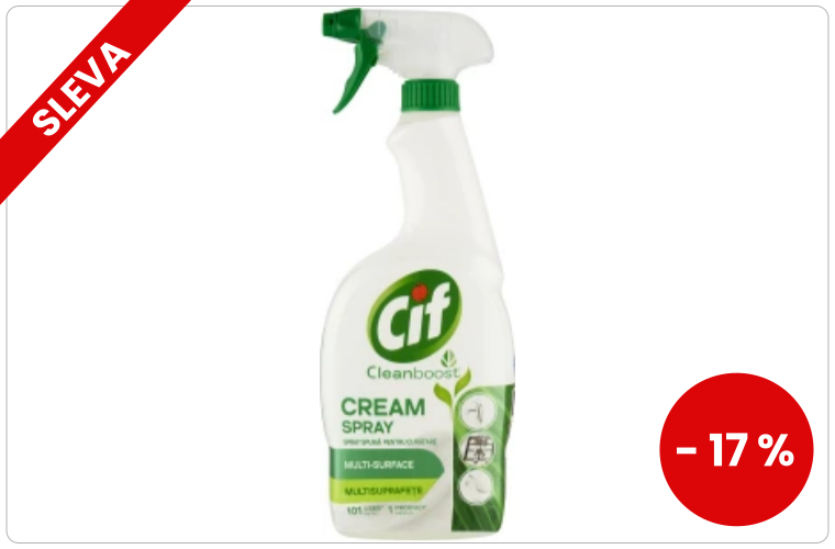 Cif Cream Original krémová čisticí pěna ve spreji, 700 ml - 84 Kč