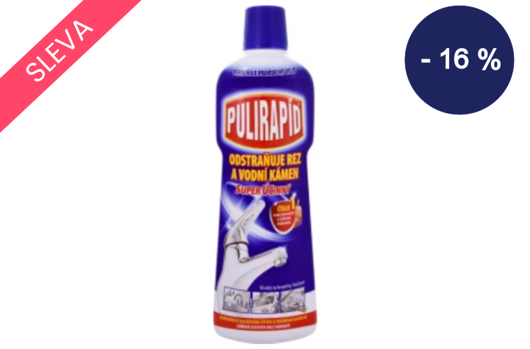 Pulirapid Classico čistící prostředek na rez a vodní kámen, 750 ml - 76 Kč