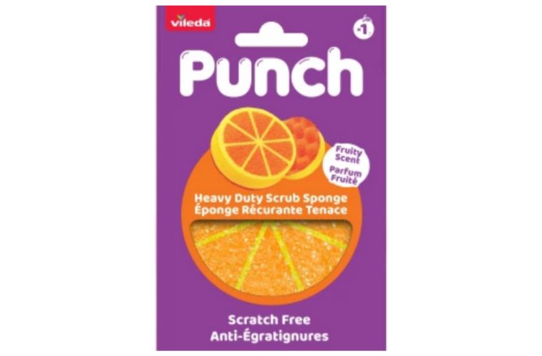 Vileda Punch houba na nádobí s vůní pomeranče, 1 kus - 80 Kč