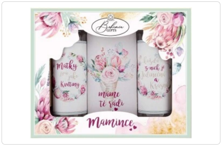 Bohemia Gifts Pro maminku dárkový set sprchový gel 100 ml + mýdlo 100 g + šampon 100 ml - 188 Kč